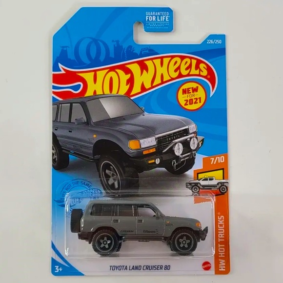 Hot Wheels Other - 2021 Hot Wheels Toyota Land Cruiser 80 (Gray) HW HOT TRUCKS 226/250